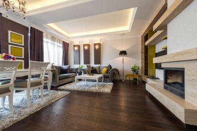 Hardwood Flooring in Living Room