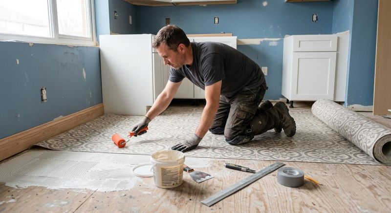 Sheet Linoleum Installation in Houston, TX